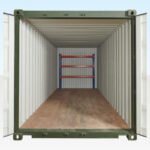Adjustable, Heavy Duty Three Tier Racking For Rear Of Container
