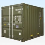 10ft x 8ft Shipping Container (One Trip) Green (RAL 6007)